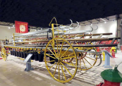 1850 hand drawn hook and ladder wagon 1