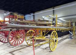 1850 hand drawn hook and ladder wagon 2
