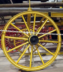 1850 hand drawn hook and ladder wagon 3
