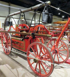 1866 hunneman hand drawn pumper