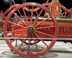 1866 hunneman hand drawn pumper wheel