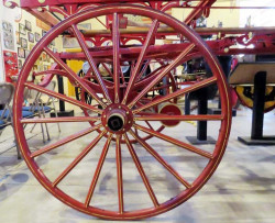 1888 hand drawn ladder wagon wheel