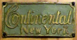 continenteal  new york fire mark